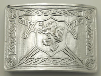 Boucle de ceinture sautoir lion rampant