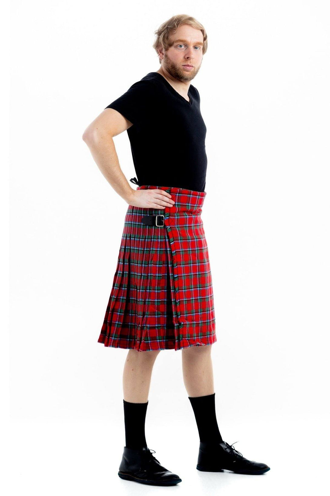 Sinclair Tartan kilt - side view