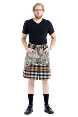 STYLISH DENIM TARTAN KILT 