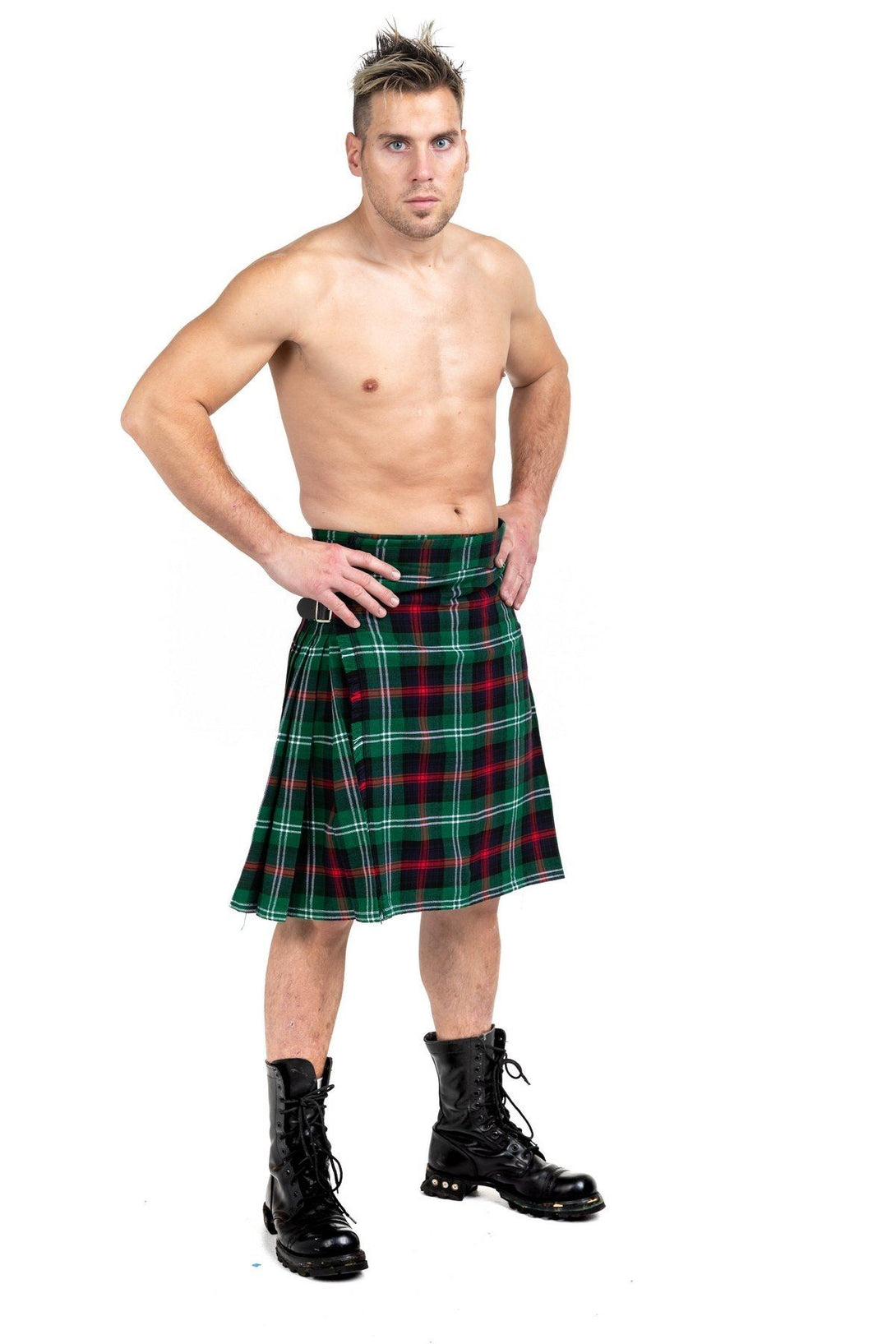 Sutherland Tartan kilt - Left Side view