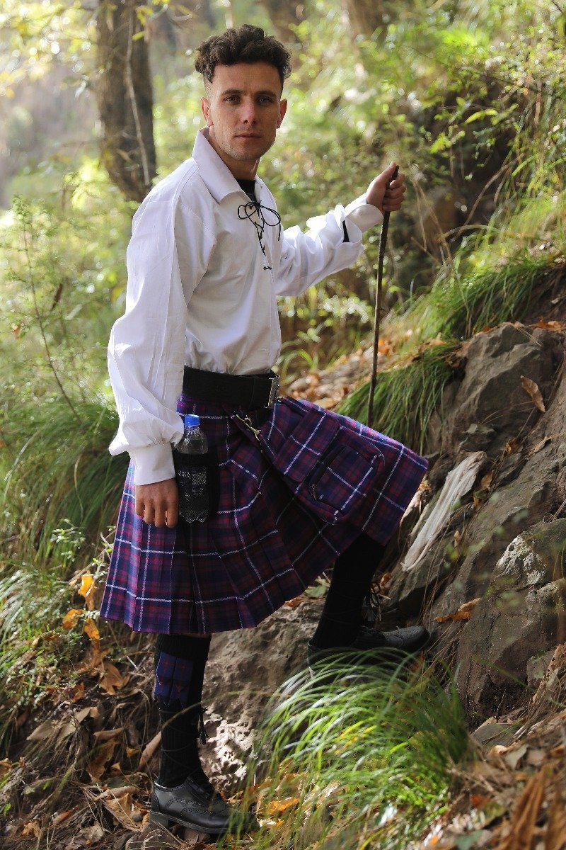 Tartan Hiking Kilt - Right Side View