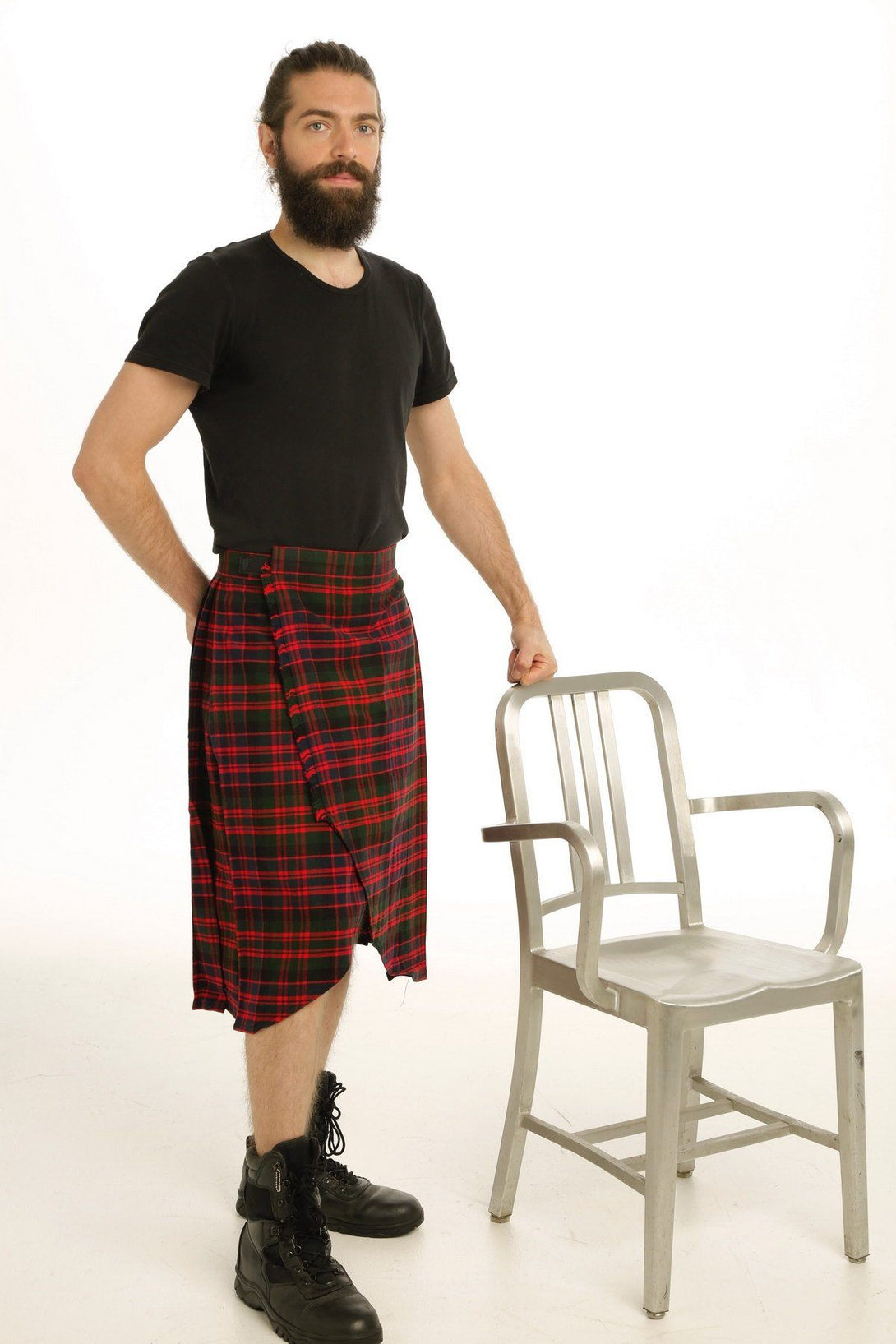 Tartan Kilt for Stylish Men - Right Side View