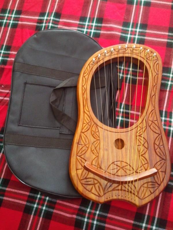 TC Lyra Harp Instrument 10 String  rosewood