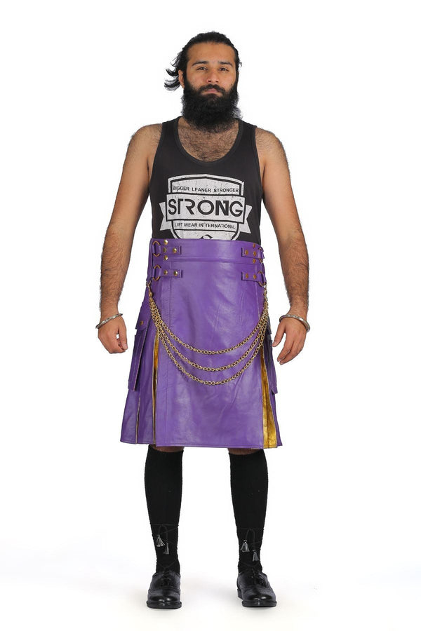 Trendy Catch Unisex Leather Hybrid Kilt