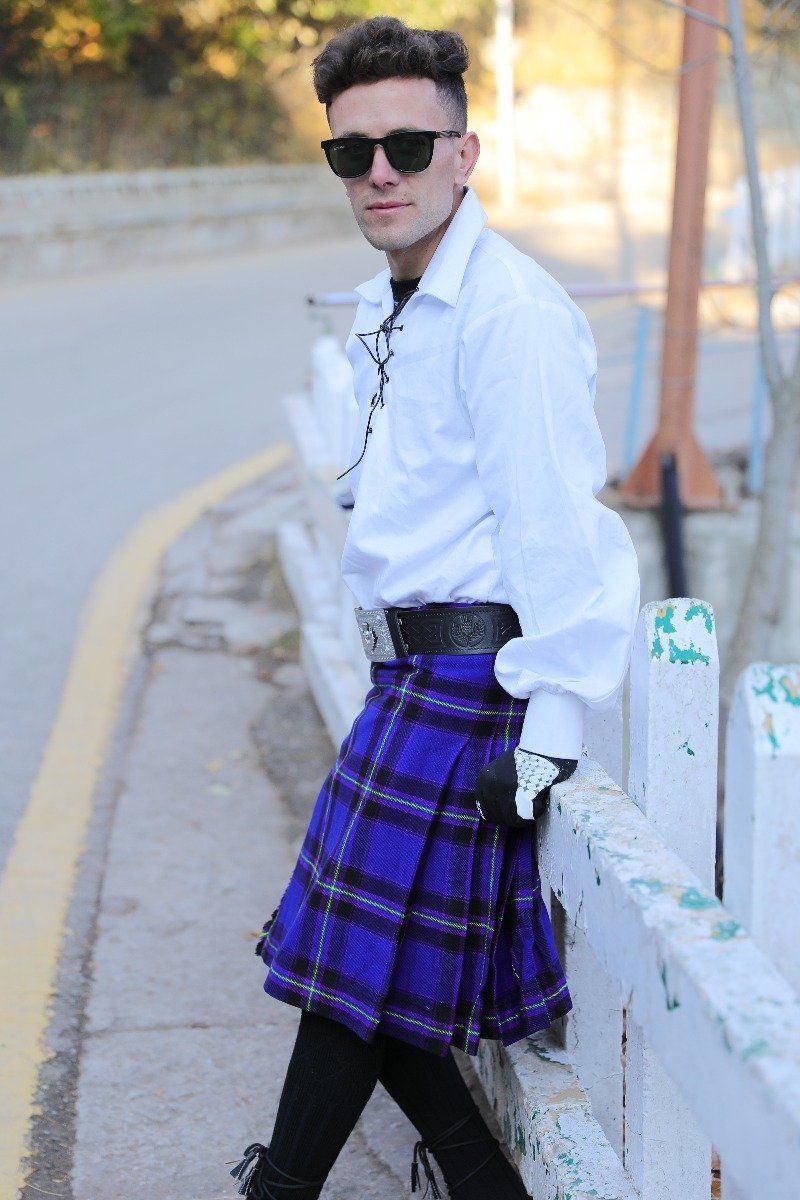 Ulster scots Tartan Kilt - Right side view