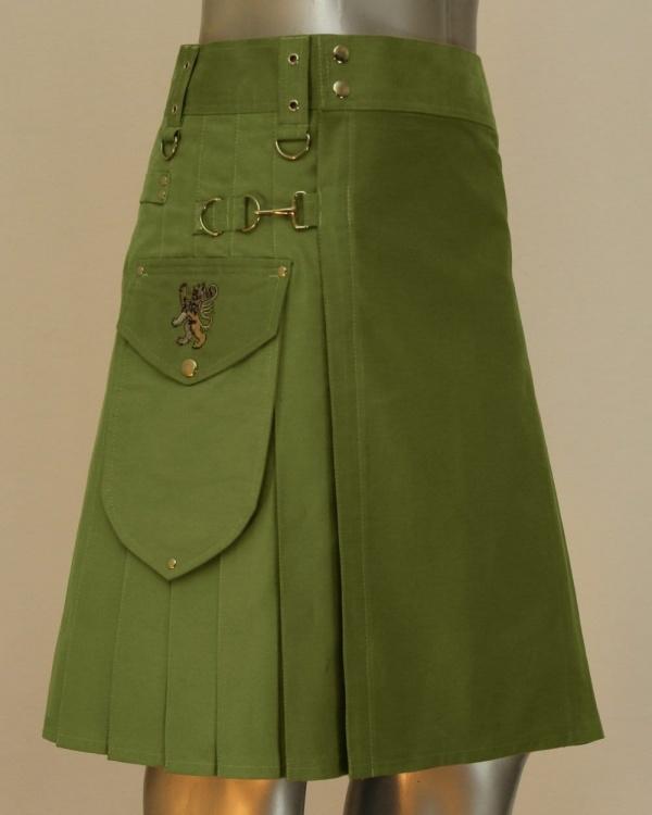 Utility Kilt For Decent Men In Green