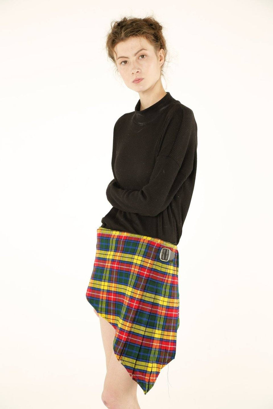 Buchanan V-Cut Tartan Skirt
