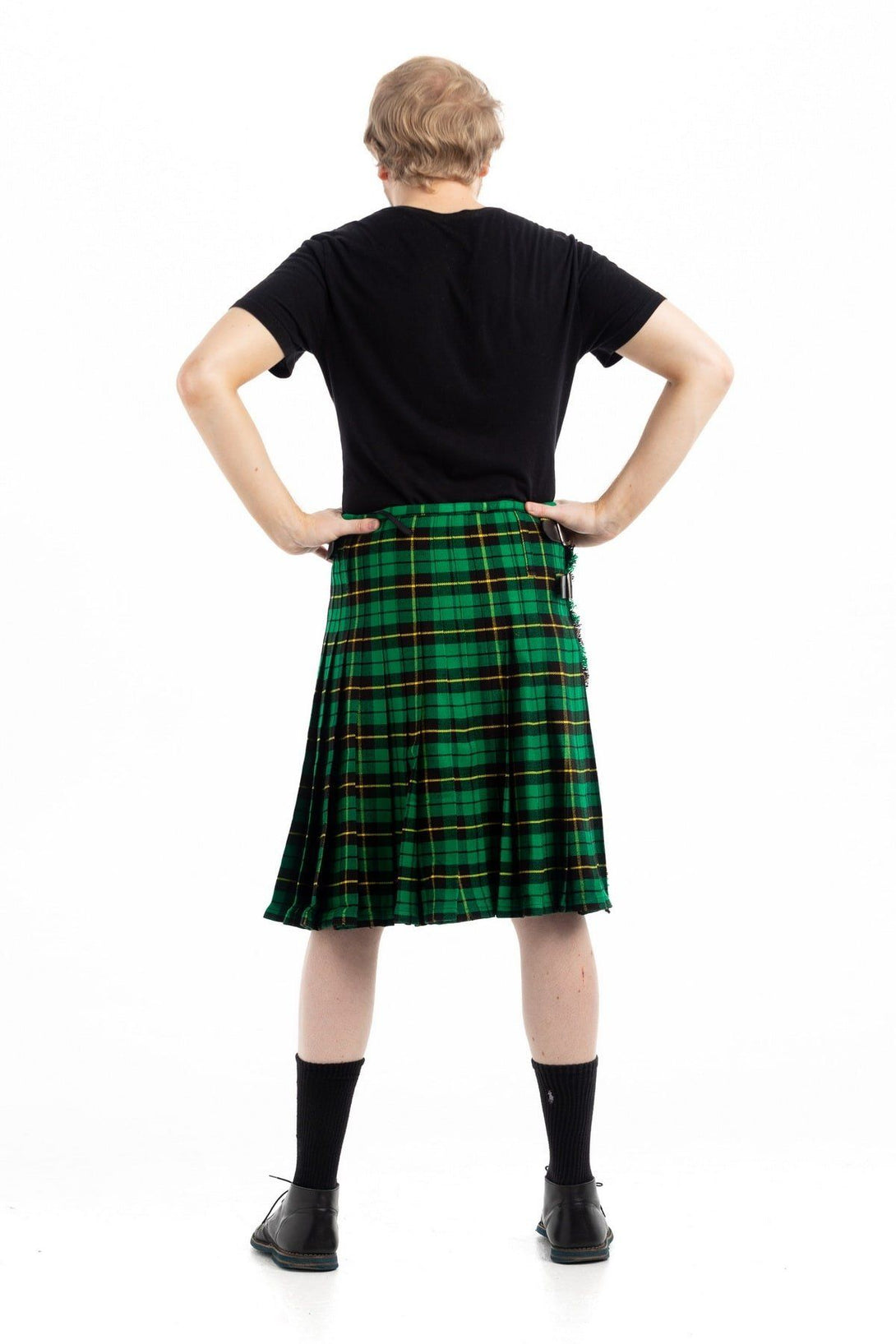 Wallace Hunting Tartan Kilt - Back side view