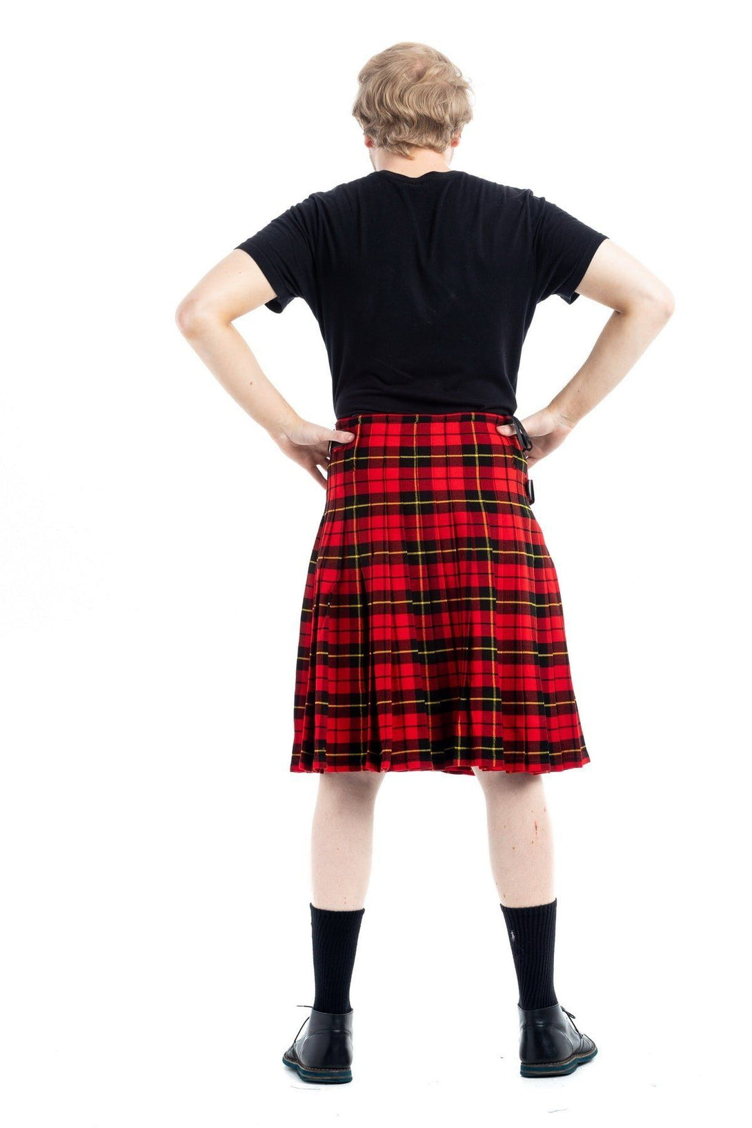 Scottish Wallace Tartan Kilt - Back side view