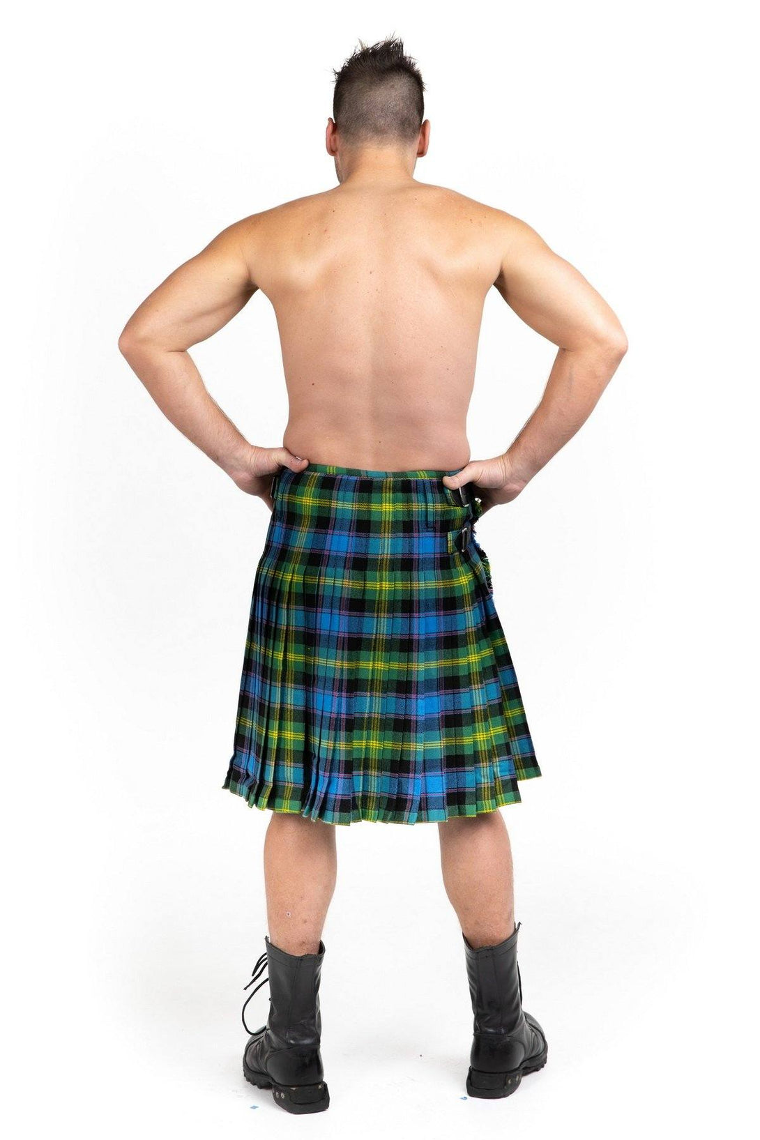 Watson Tartan kilt - Back side view