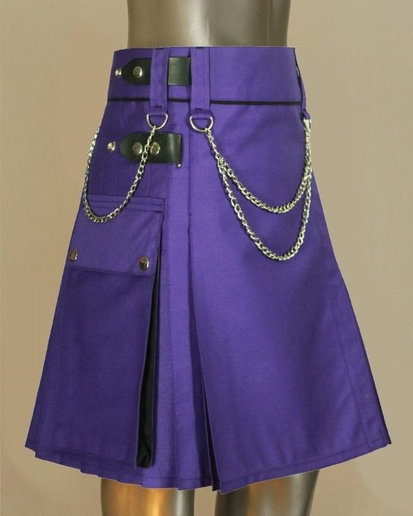 Women Utility Kilt With Chain