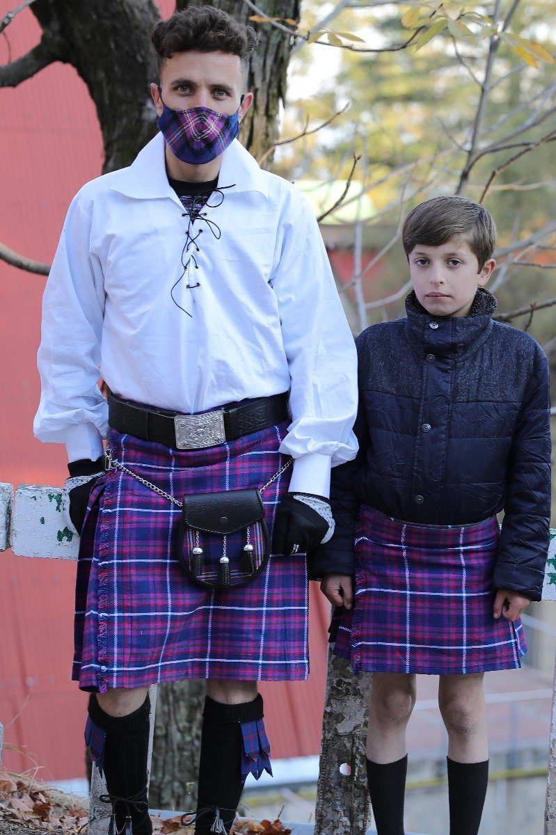 Clan Wood cock Tartan kilt