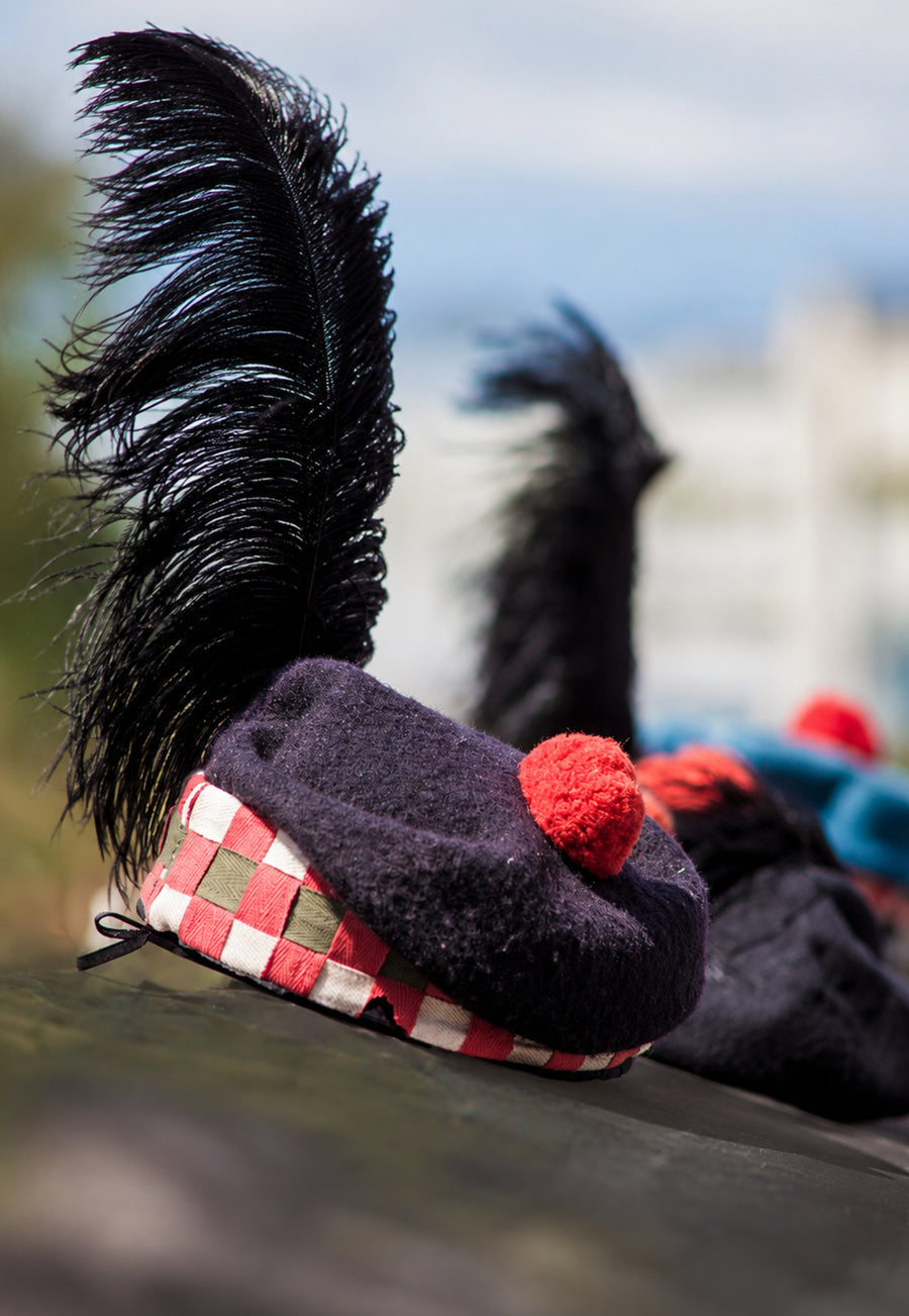 Diced Balmoral Bonnet Hat